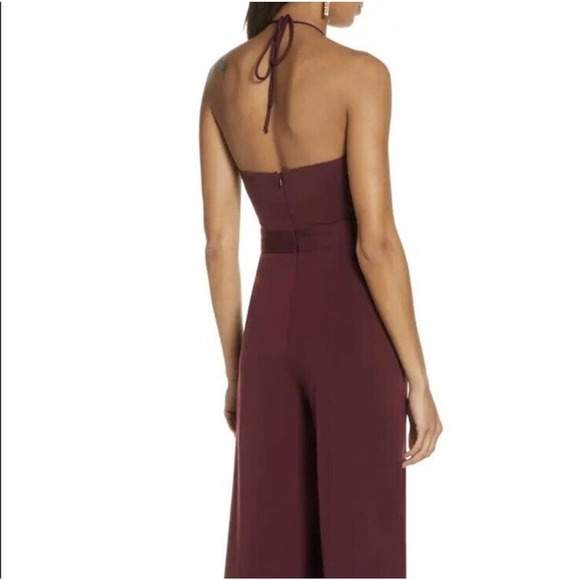 NWT Revolve Katie May Never Cross Jumpsuit Split Leg Women's Burgundy XL $275 - Picture 2 of 11